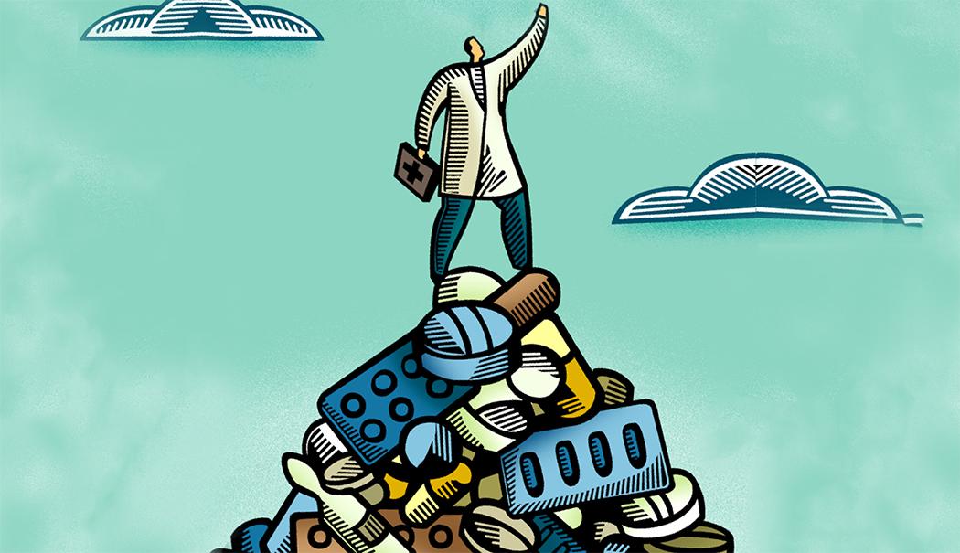 - Vi står også foran et berg av legemidler, og vi vet at i dette berget er det mye uhensiktsmessig, for ikke å si skadelig, legemiddelbruk, sier Per T. Lund i Apotekforeningen.