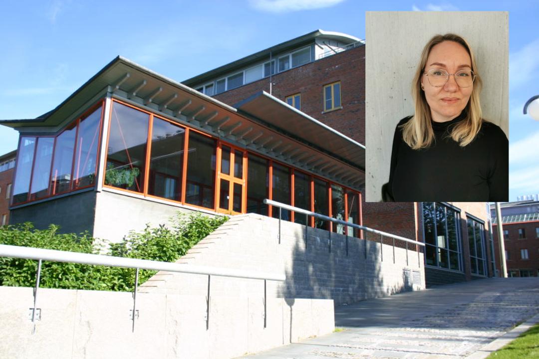 bilde av campus tromsø og studieprogramleder Janne Mjelle ved UiT