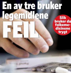 En av tre bruker legemidler feil