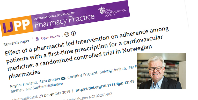 -  Vi er veldig fornøyde med at vi nå også har fått publisert en vitenskapelig artikkel om studien i det anerkjente tidsskriftet International Journal of Pharmacy Practice, sier Per Kristian Faksvåg.